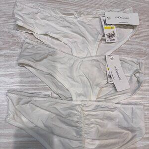 New with Tags - On Gossamer Cotton Panties - White - 3 Pairs - Size M